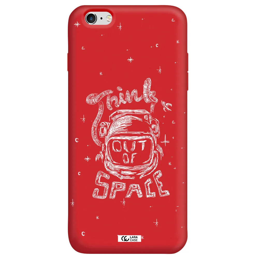 Think Out Of Space Apple iPhone 6 plus Silicone Imperial Red Case