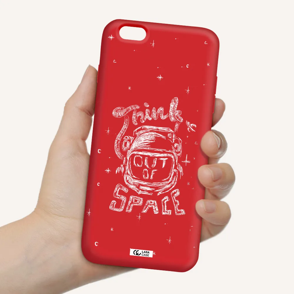 Think Out Of Space Apple iPhone 6 plus Silicone Imperial Red Case