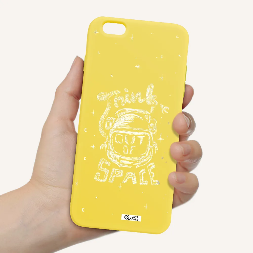Think Out Of Space Apple iPhone 6 s plus Silicone canary yellow Case