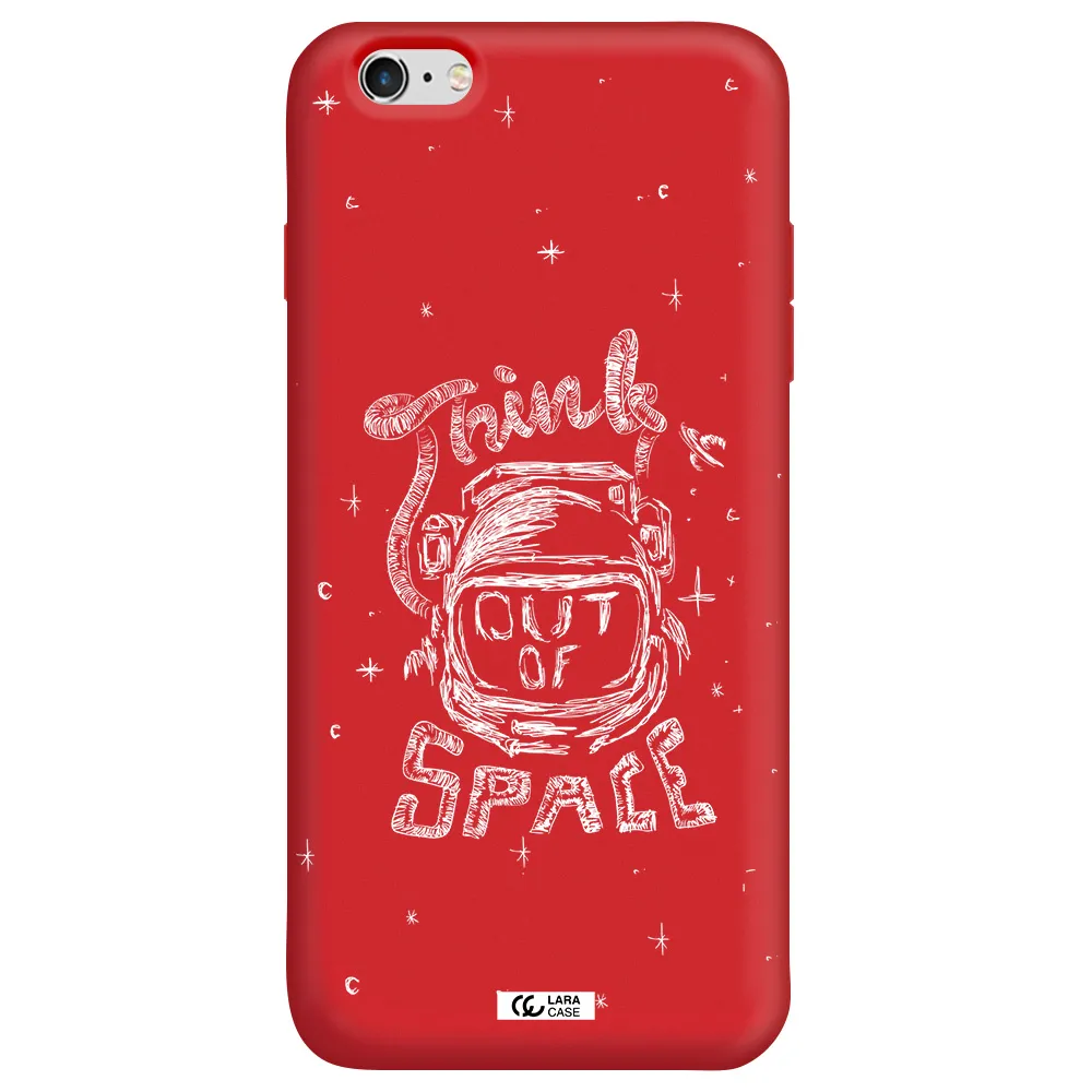 Think Out Of Space Apple iPhone 6 s plus Silicone Imperial Red Case