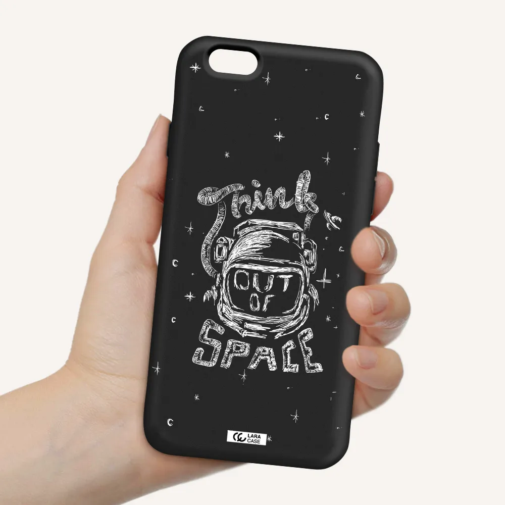 Think Out Of Space Apple iPhone 6 Silicone black Case