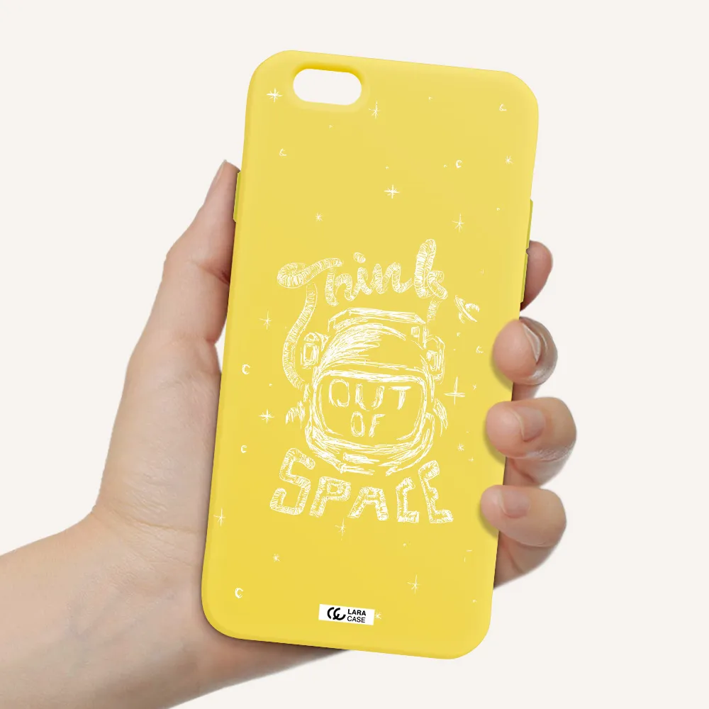 Think Out Of Space Apple iPhone 6 Silicone canary yellow Case