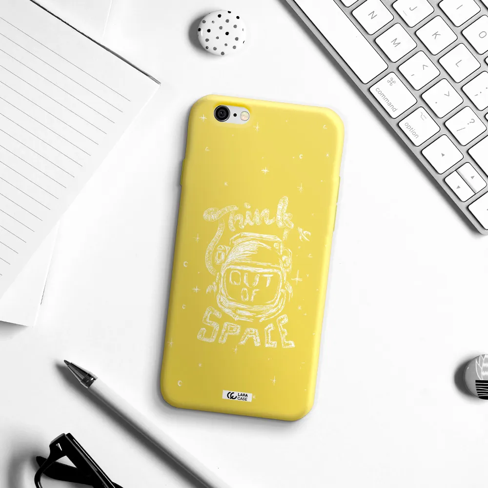 Think Out Of Space Apple iPhone 6 Silicone canary yellow Case
