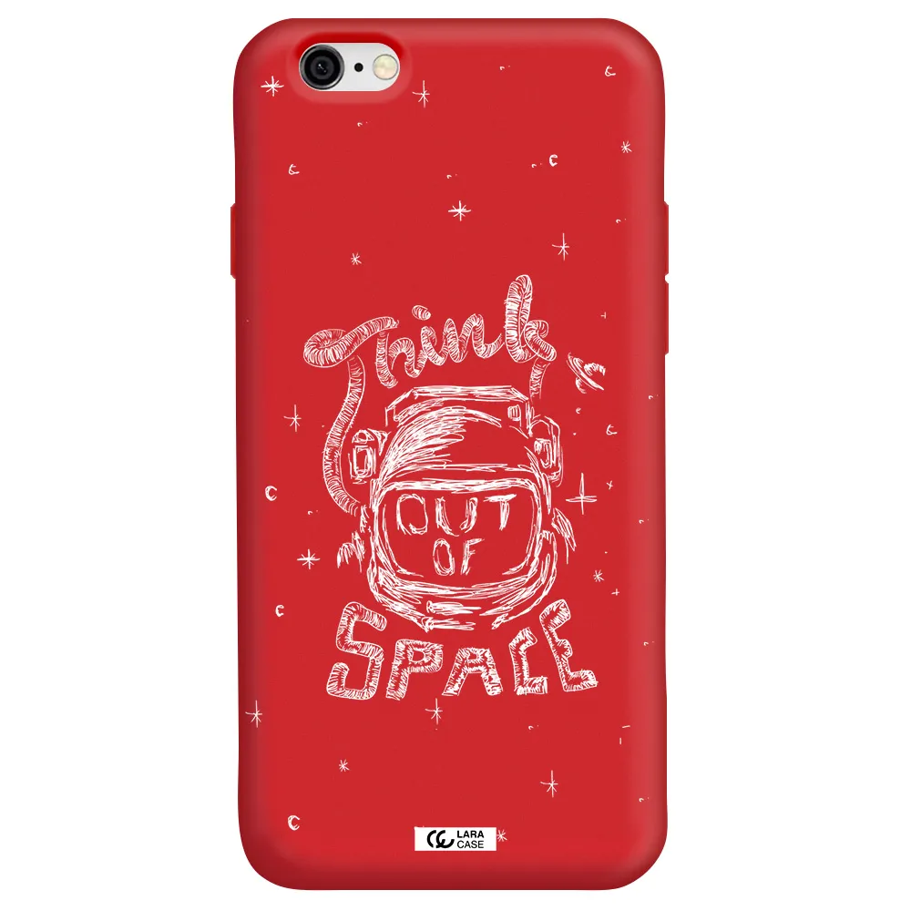 Think Out Of Space Apple iPhone 6 Silicone Imperial Red Case