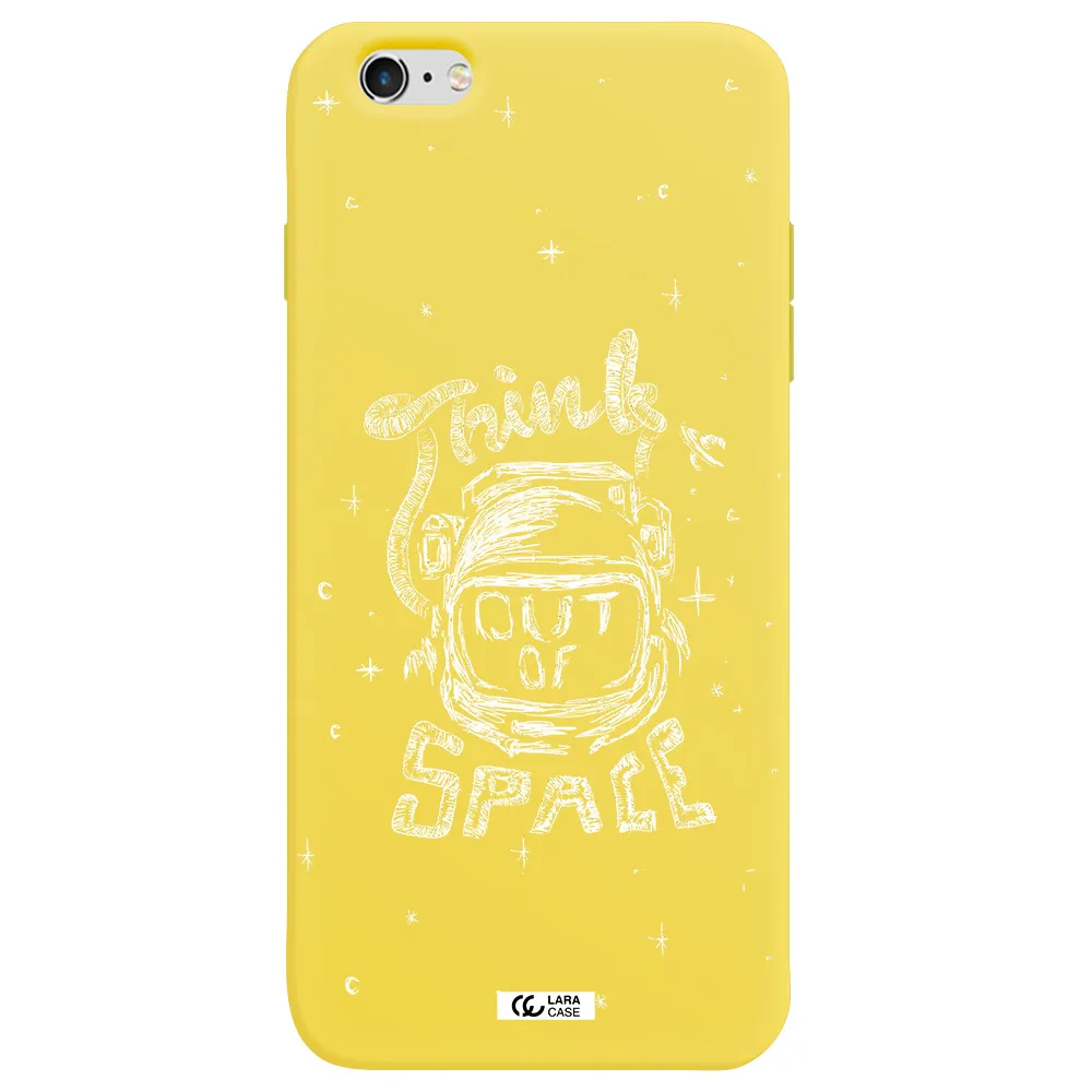 Think Out Of Space Apple iPhone 6S Silicone canary yellow Case