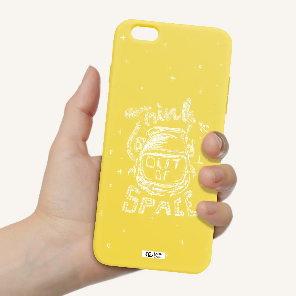 Think Out Of Space Apple iPhone 6S Silicone canary yellow Case