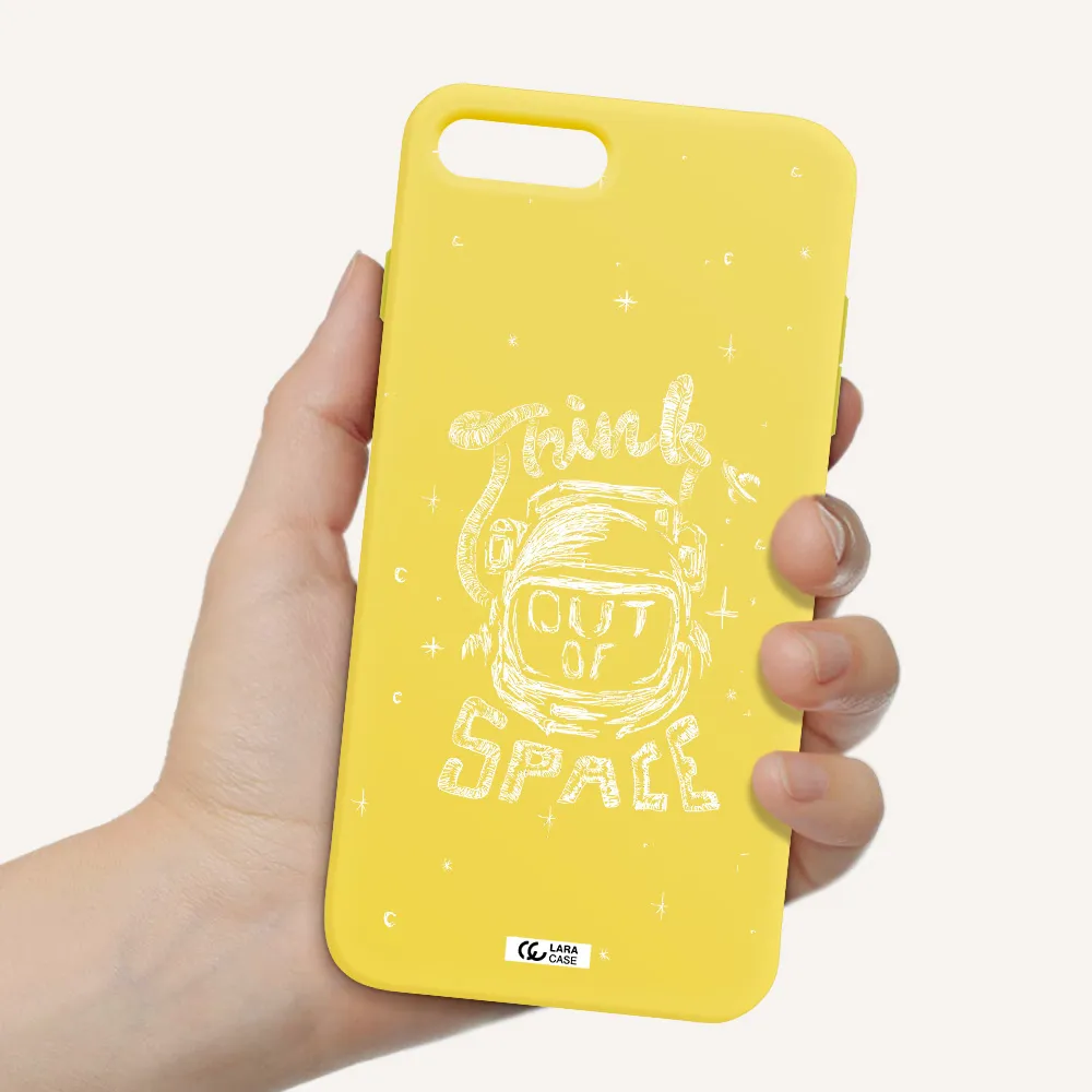 Think Out Of Space Apple iPhone 7 plus Silicone canary yellow Case