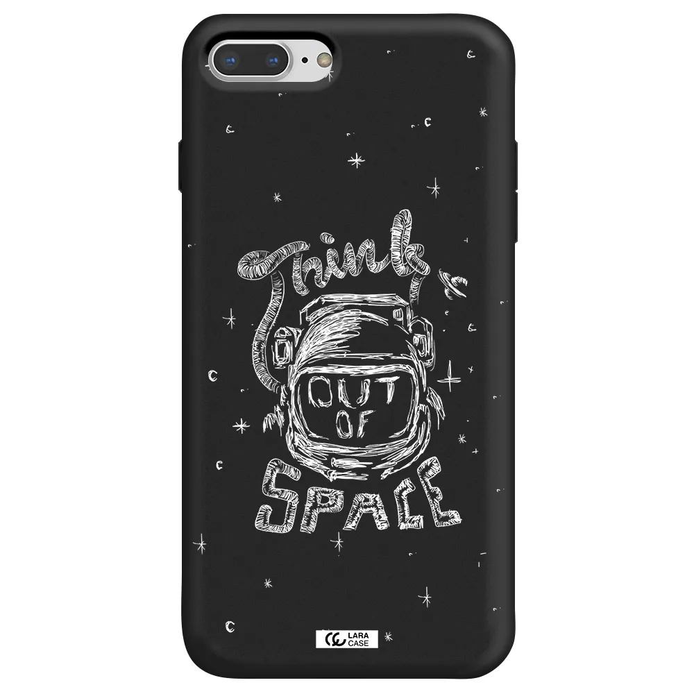 Think Out Of Space Apple iPhone 8 plus Silicone black Case