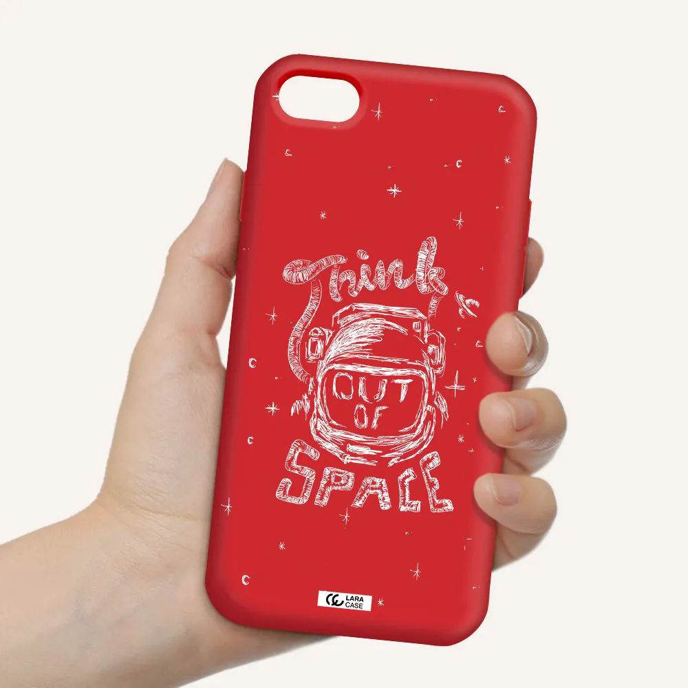 Think Out Of Space Apple iPhone 8 Silicone Imperial Red Case