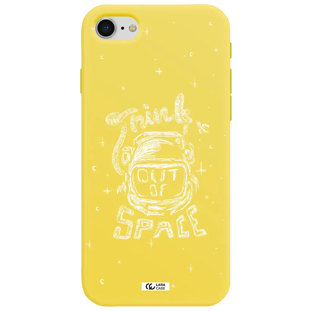 Think Out Of Space Apple iPhone se 2020 Silicone canary yellow Case
