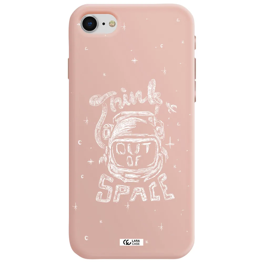 Think Out Of Space Apple iPhone se 2020 Silicone pastel pink Case