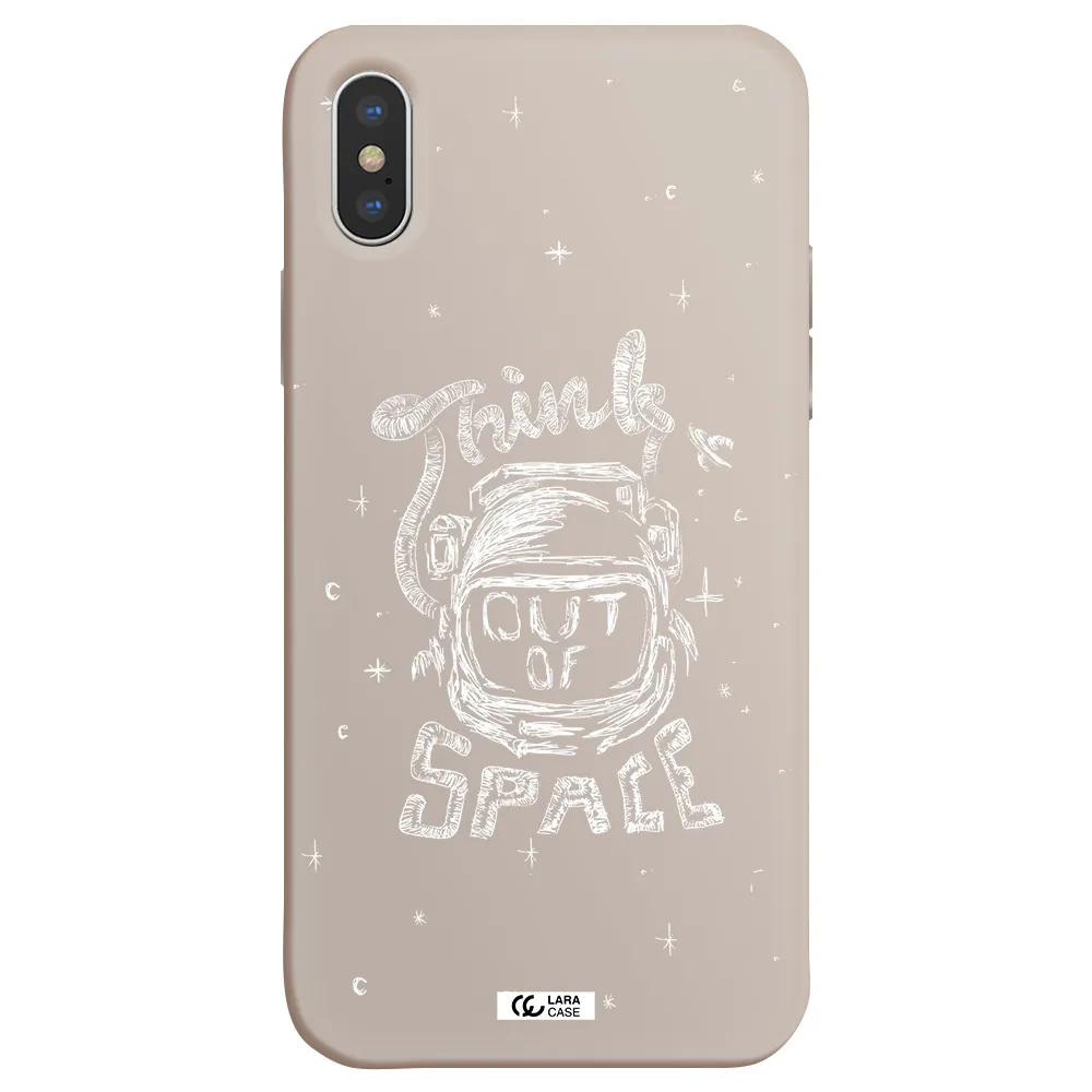 Think Out Of Space Apple iPhone X Silicone Stone Case