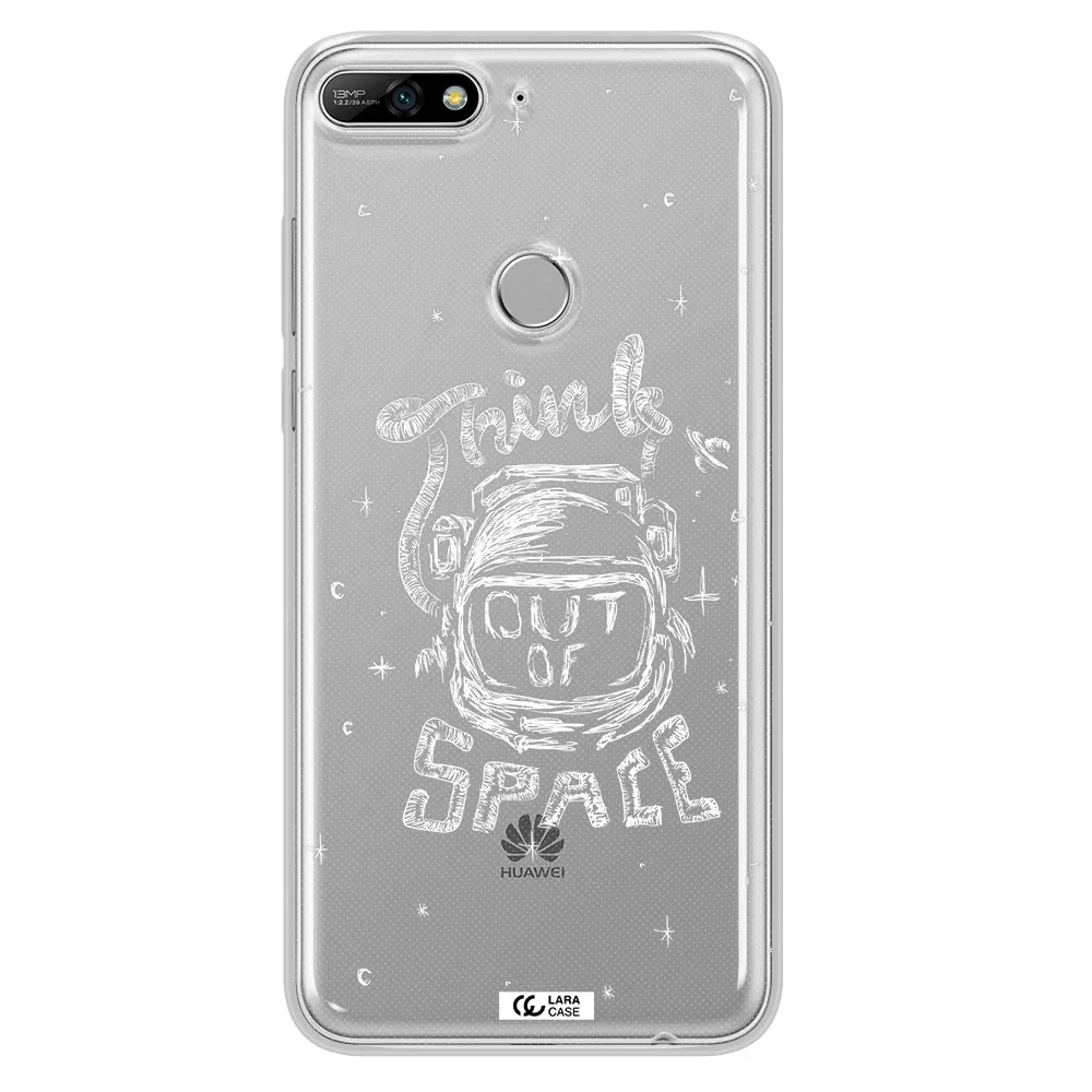 Think Out Of Space Huawei Y7 2018 Clear TPU Case