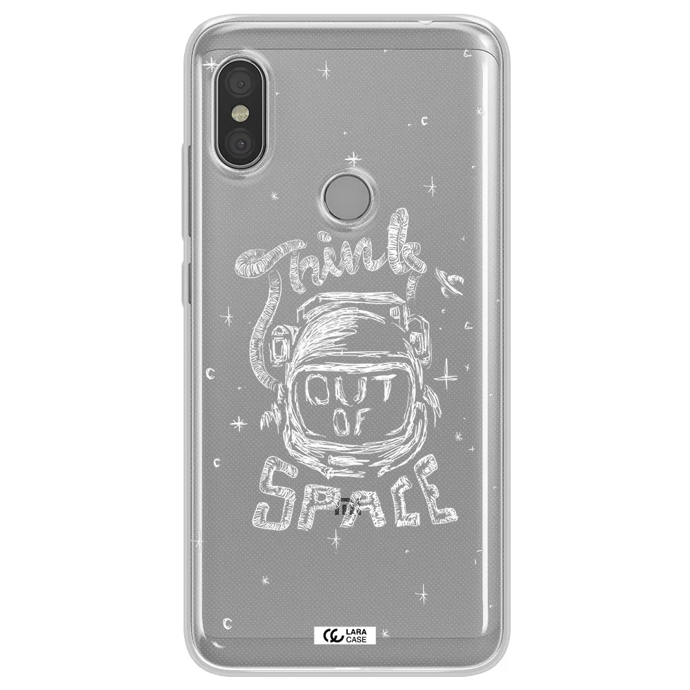 Think Out Of Space Xiaomi Redmi Note 6 Pro Clear TPU Case