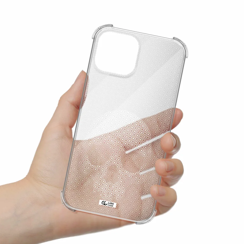 Skull Line Pattern Apple iPhone 13 Clear PC Case