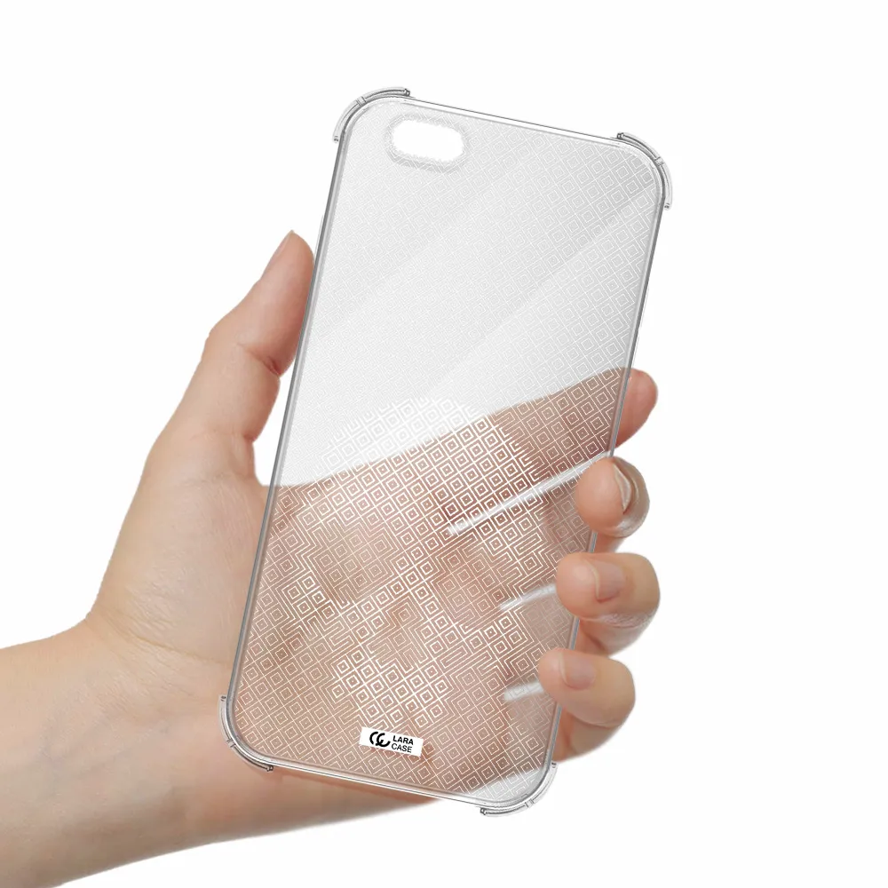 Skull Line Pattern Apple iPhone 6S Clear PC Case