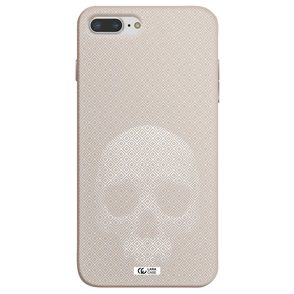 Skull Line Pattern Apple iPhone 7 plus Silicone Stone Case