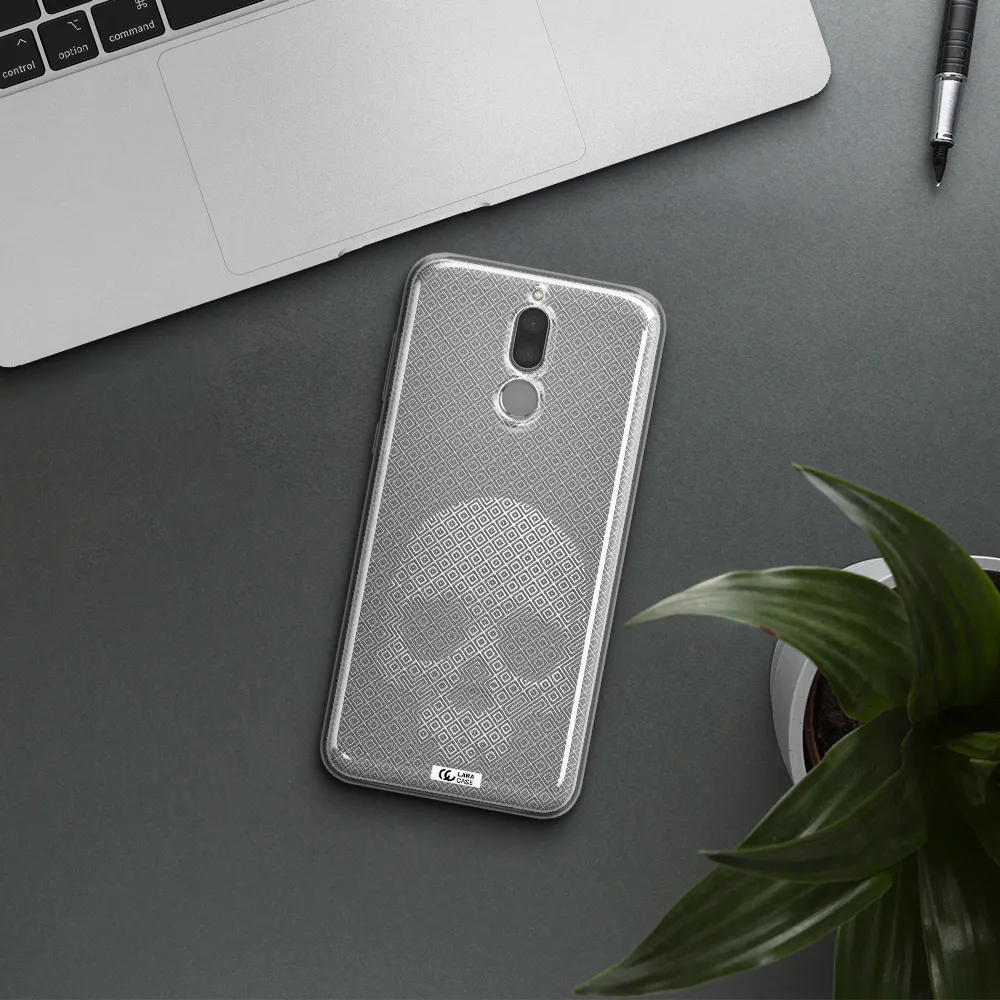 Skull Line Pattern Huawei Mate 10 Lite Clear TPU Case