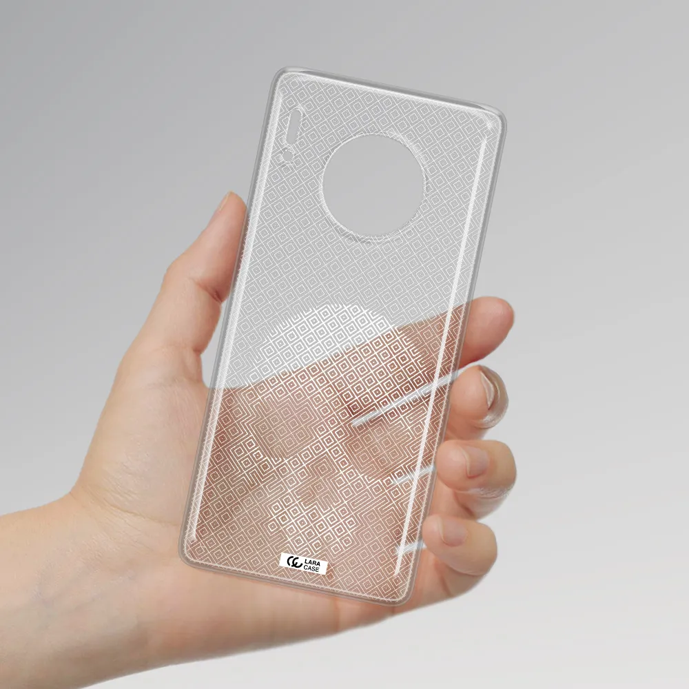 Skull Line Pattern Huawei Mate 30 Pro Clear TPU Case