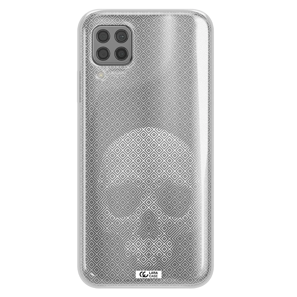 Skull Line Pattern Huawei P40 Lite Clear TPU Case