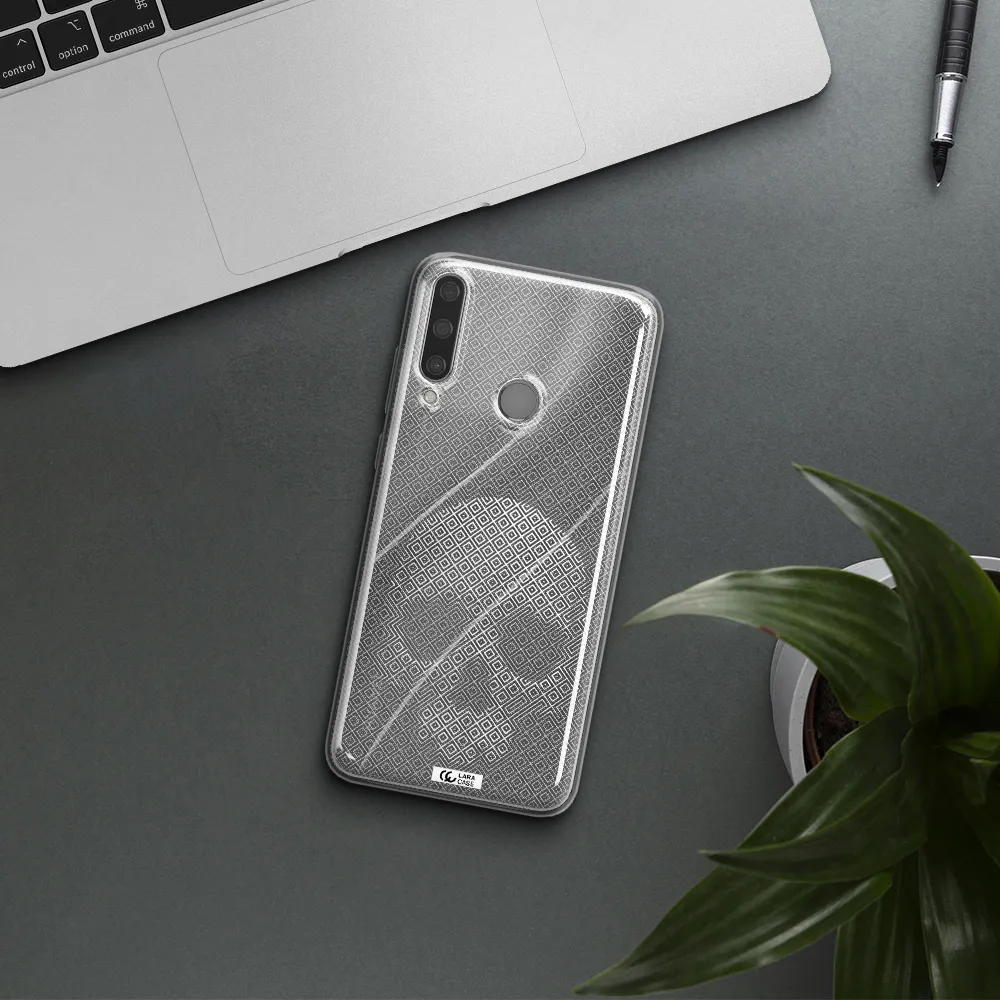 Skull Line Pattern Huawei Y6P Clear TPU Case