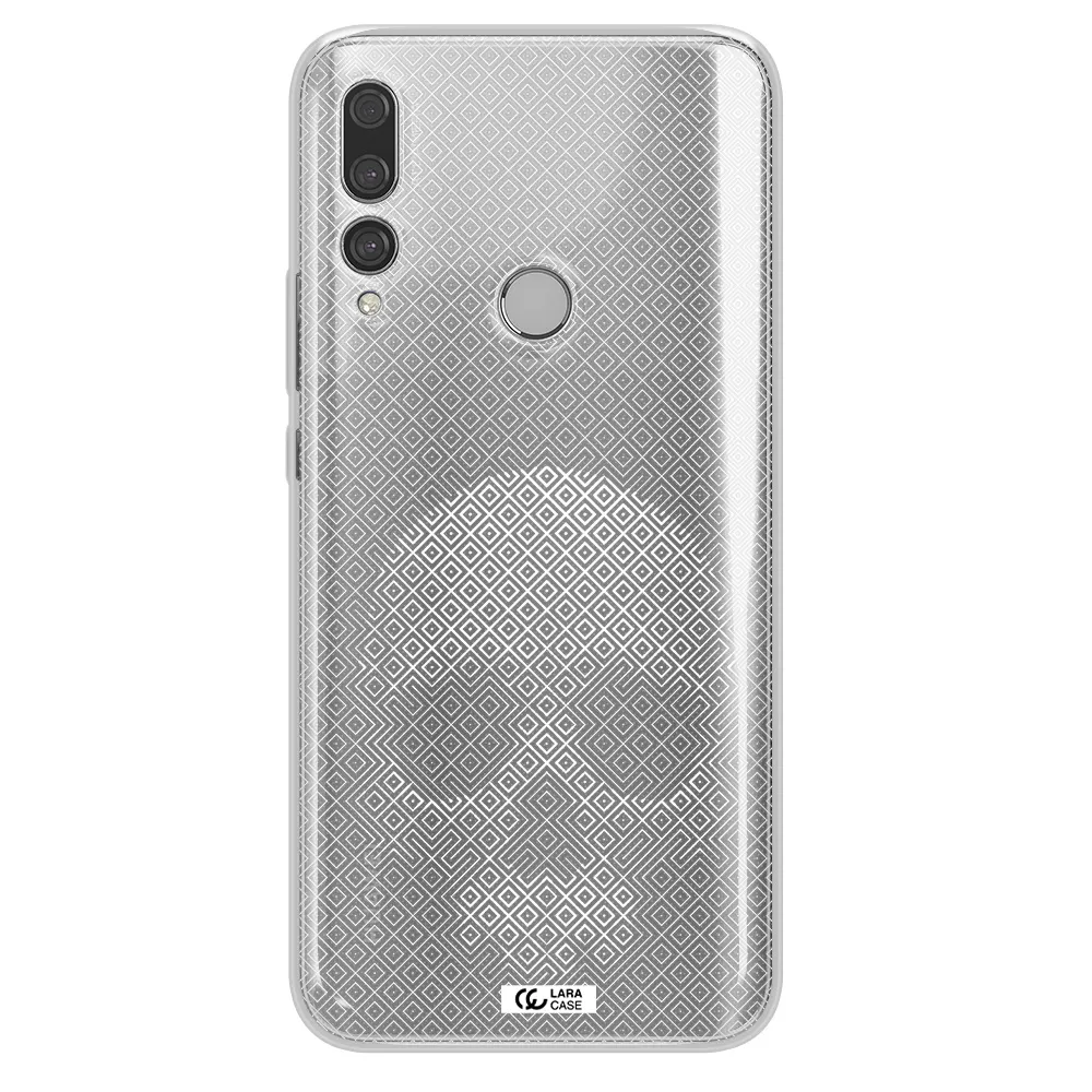 Skull Line Pattern Huawei Y9 Prime 2019 Clear TPU Case