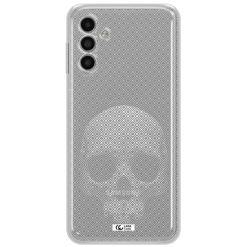 Skull Line Pattern Samsung A13 5G Clear Tpu Case