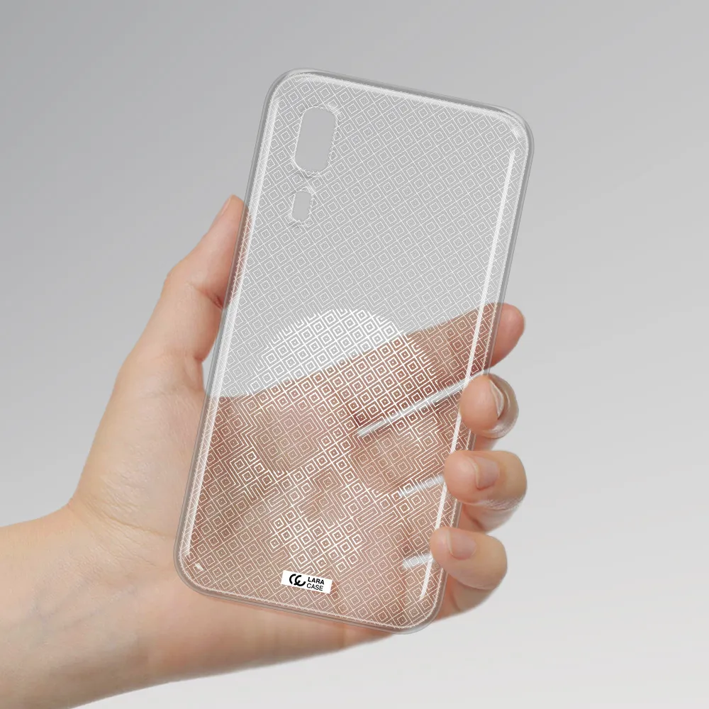 Skull Line Pattern Samsung A2 Core Clear TPU Case