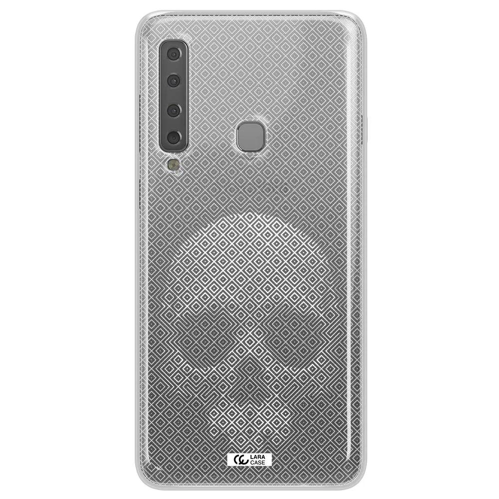 Skull Line Pattern Samsung A9 2018 Clear TPU Case