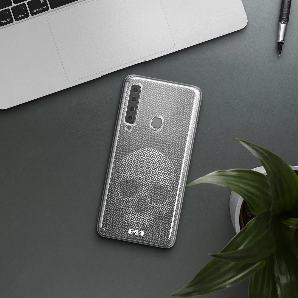 Skull Line Pattern Samsung A9 2018 Clear TPU Case