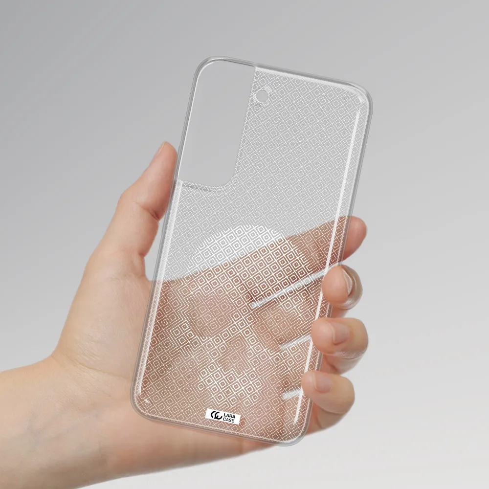 Skull Line Pattern Samsung S 22 Clear TPU Case