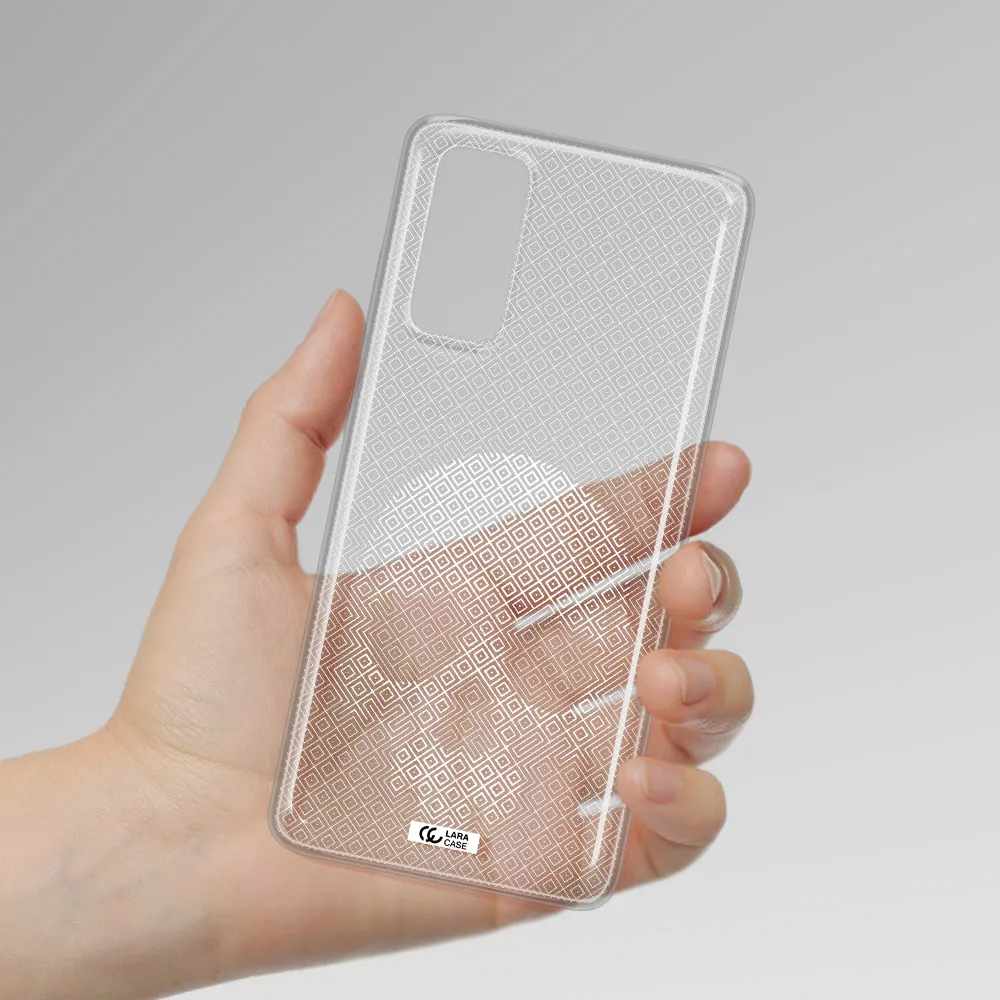 Skull Line Pattern Samsung S20 Fe Clear TPU Case