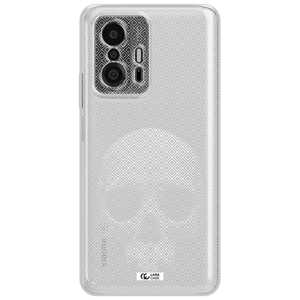 Skull Line Pattern Xiaomi 11T Pro Clear Tpu Case
