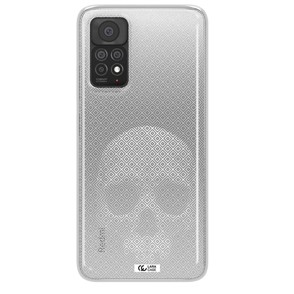 Skull Line Pattern Xiaomi Note 11 Pro Clear TPU Case