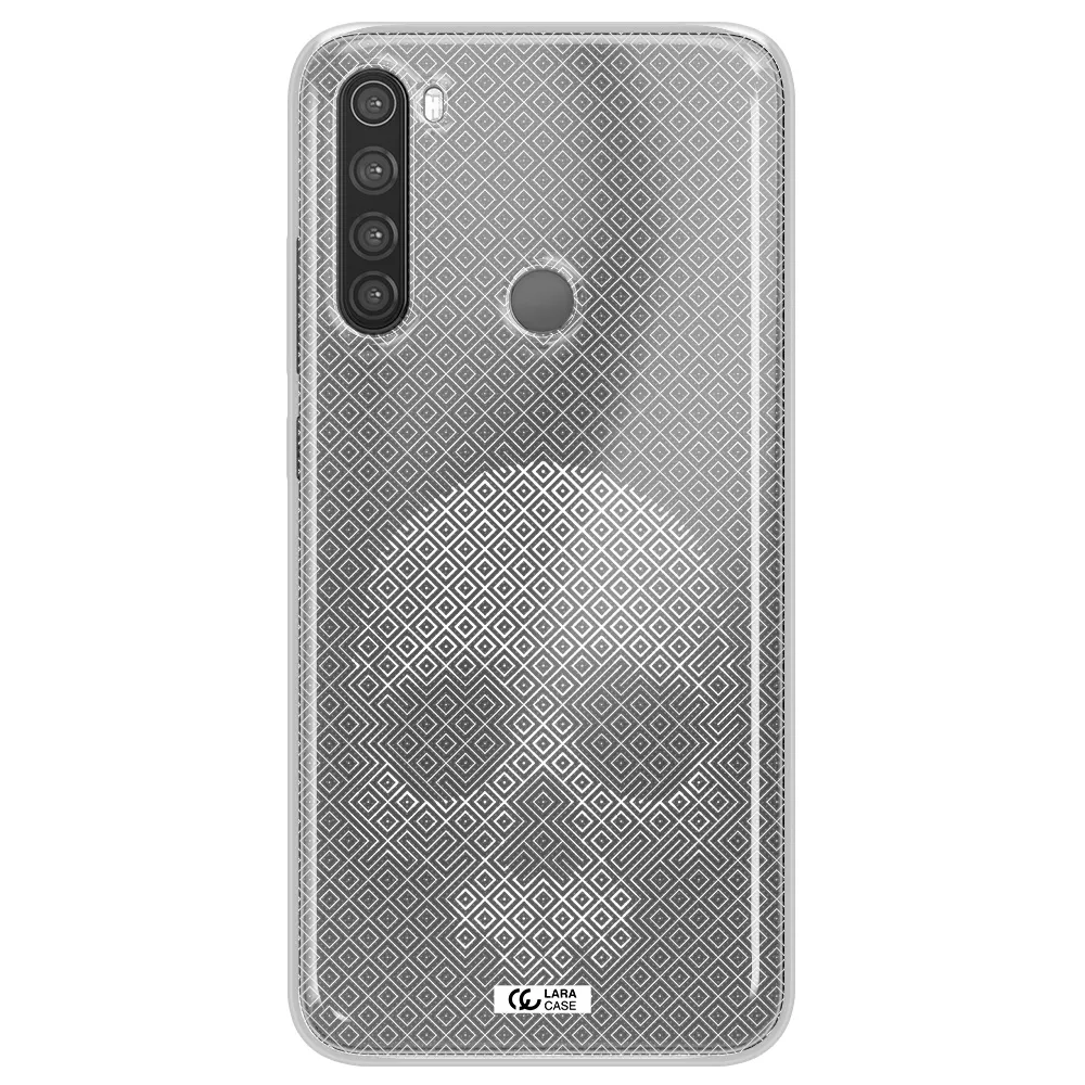 Skull Line Pattern Xiaomi Note 8 Clear TPU Case