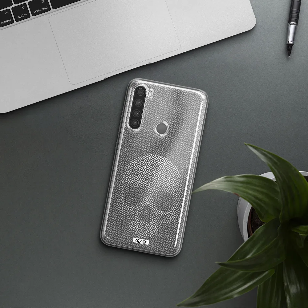Skull Line Pattern Xiaomi Note 8 Clear TPU Case