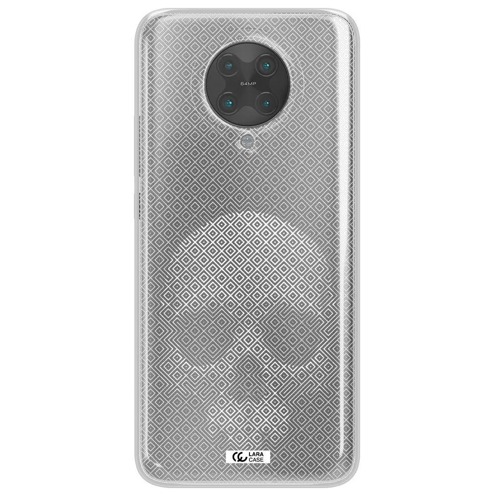 Skull Line Pattern Xiaomi Poco F2 Pro Clear TPU Case