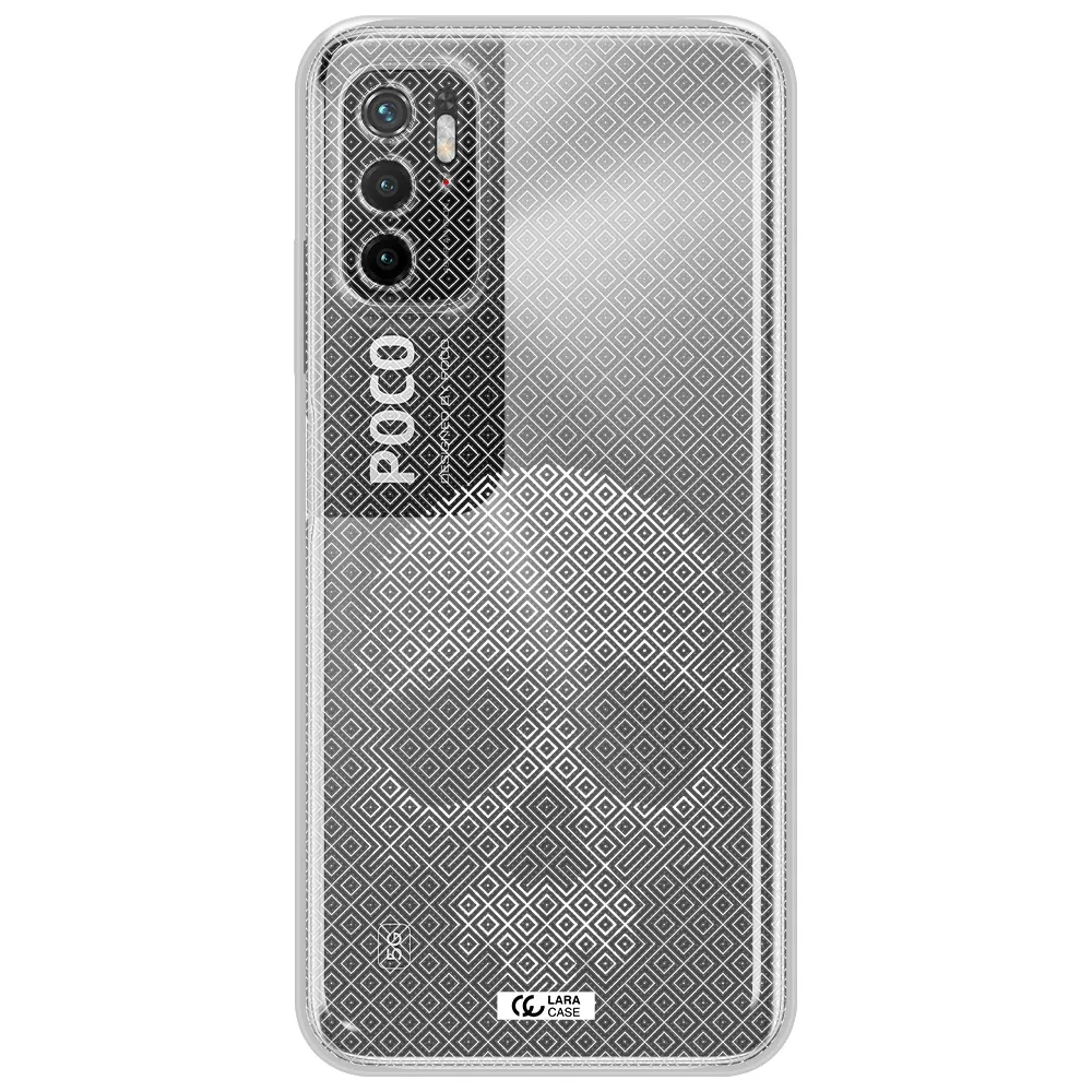 Skull Line Pattern Xiaomi Poco M4 Pro 5G Clear Tpu Case