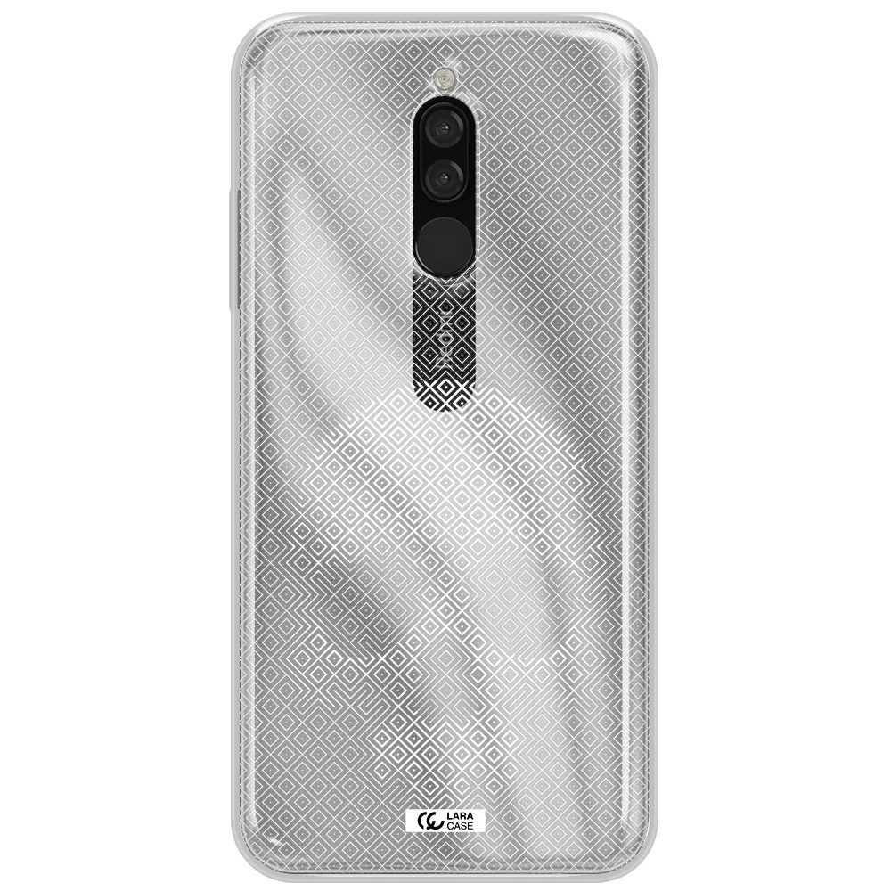 Skull Line Pattern Xiaomi Redmi 8 Clear Tpu Case