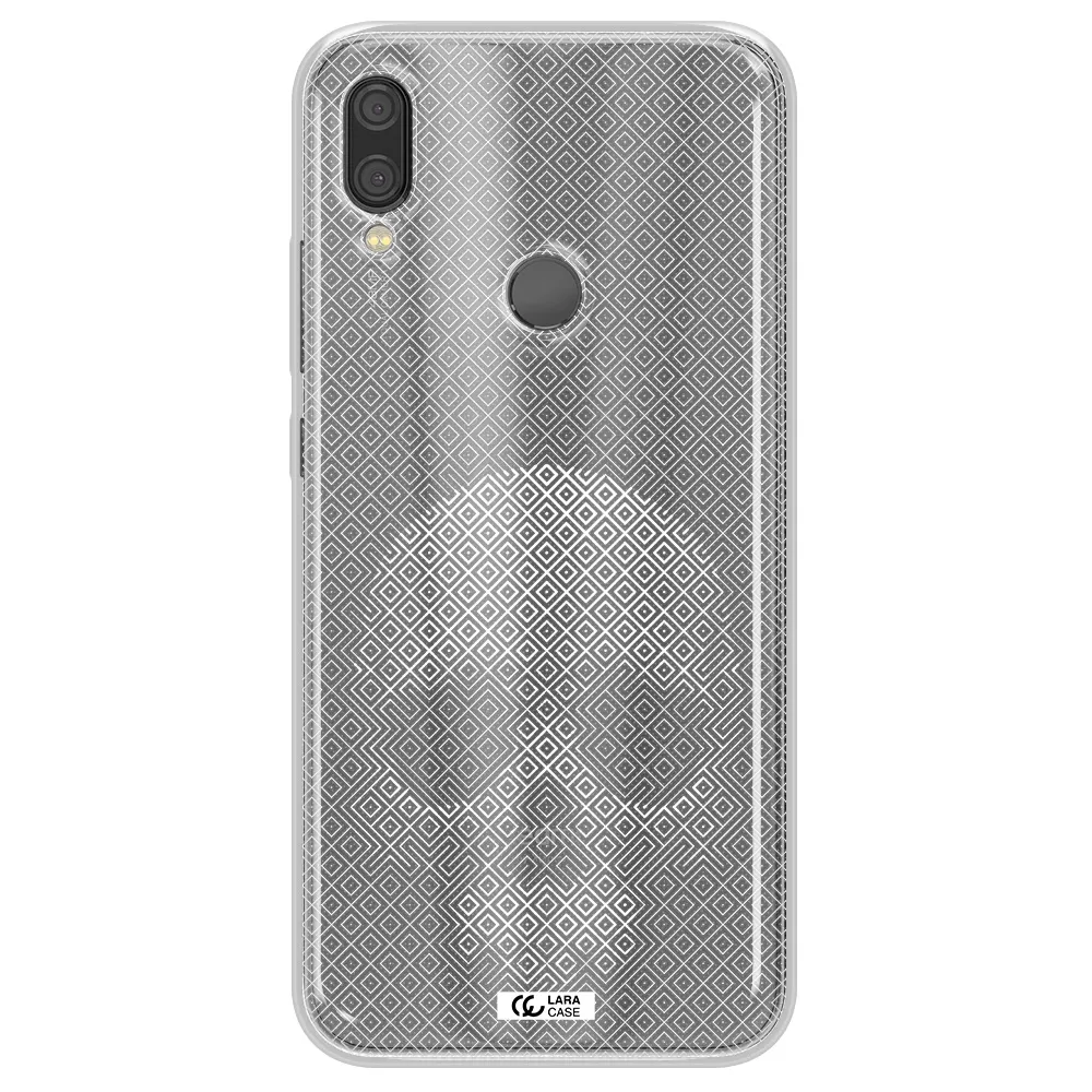 Skull Line Pattern Xiaomi Redmi Note 7 Clear TPU Case