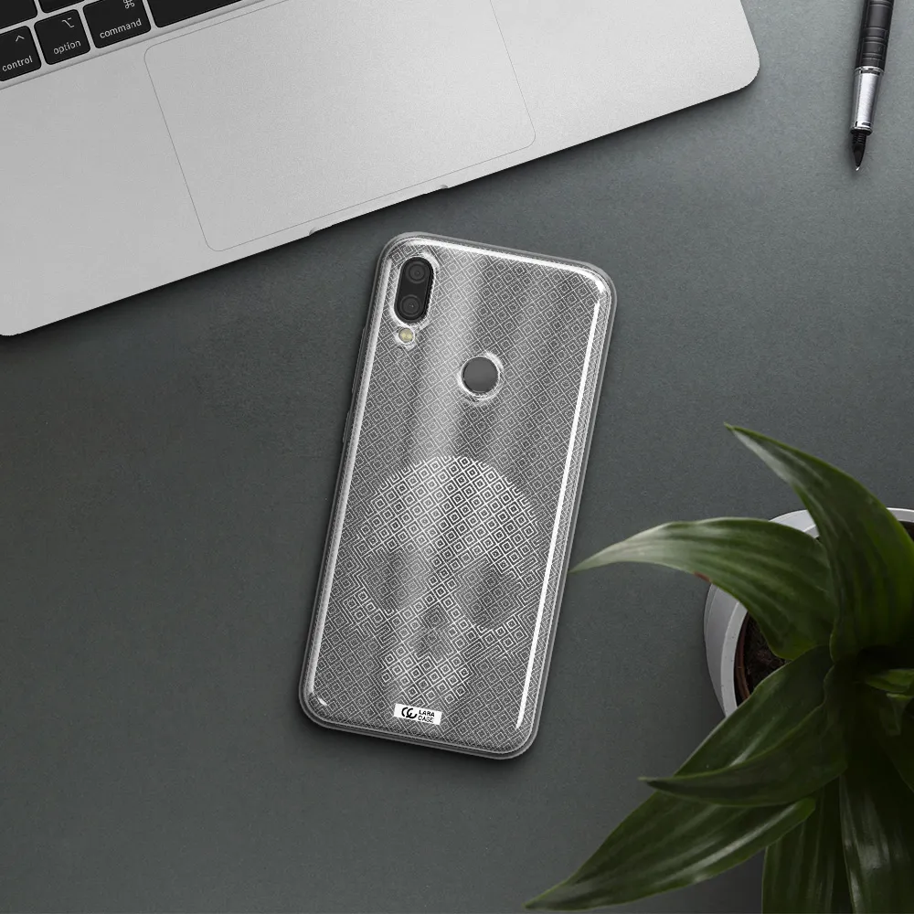 Skull Line Pattern Xiaomi Redmi Note 7 Clear TPU Case