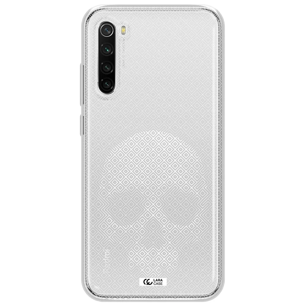 Skull Line Pattern Xiaomi Redmi Note 8T Clear Tpu Case