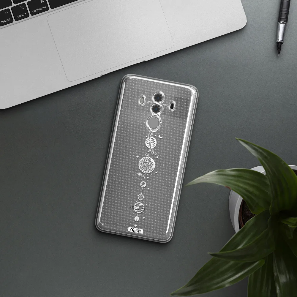 Solar System Line Art Huawei Mate 10 Pro Clear TPU Case