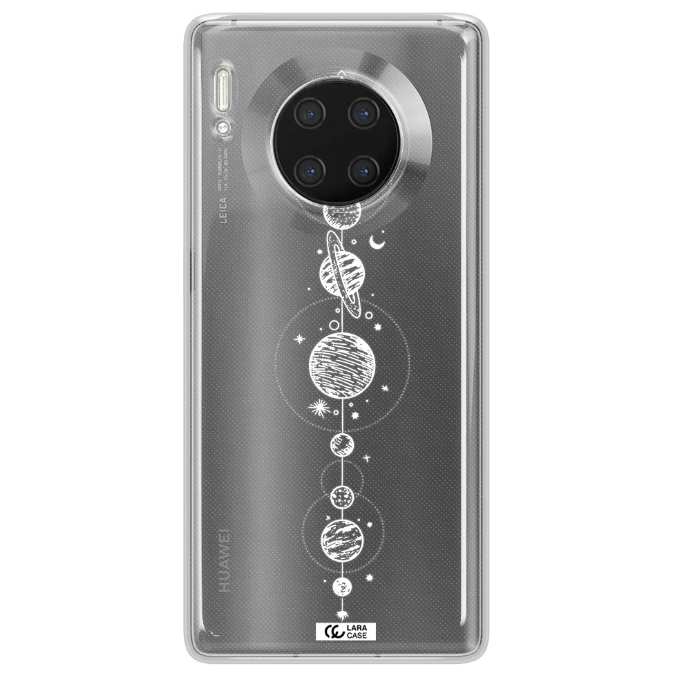 Solar System Line Art Huawei Mate 30 Pro Clear TPU Case