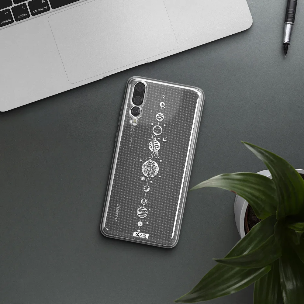 Solar System Line Art Huawei P20 Pro Clear TPU Case