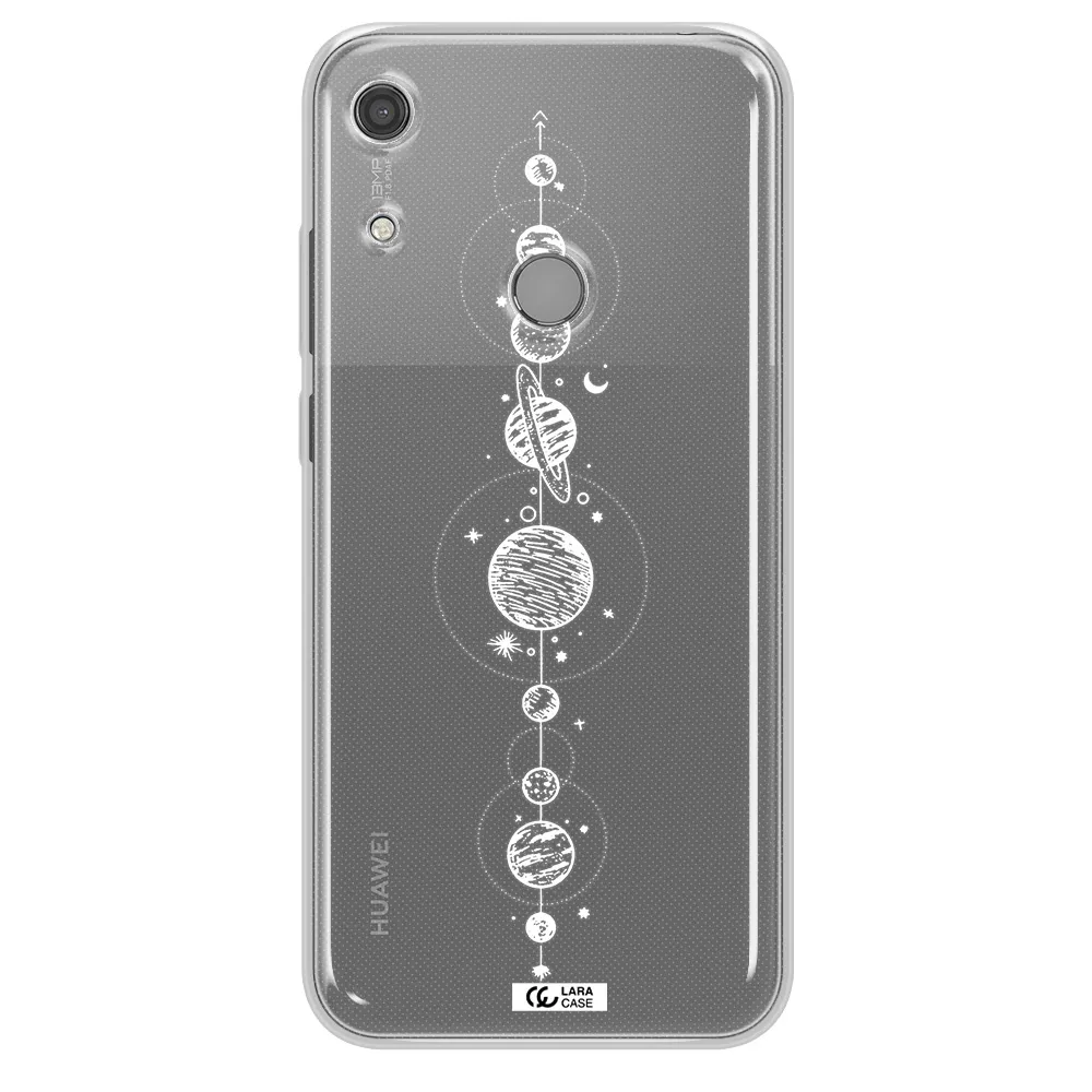 Solar System Line Art Huawei Y6S Clear TPU Case