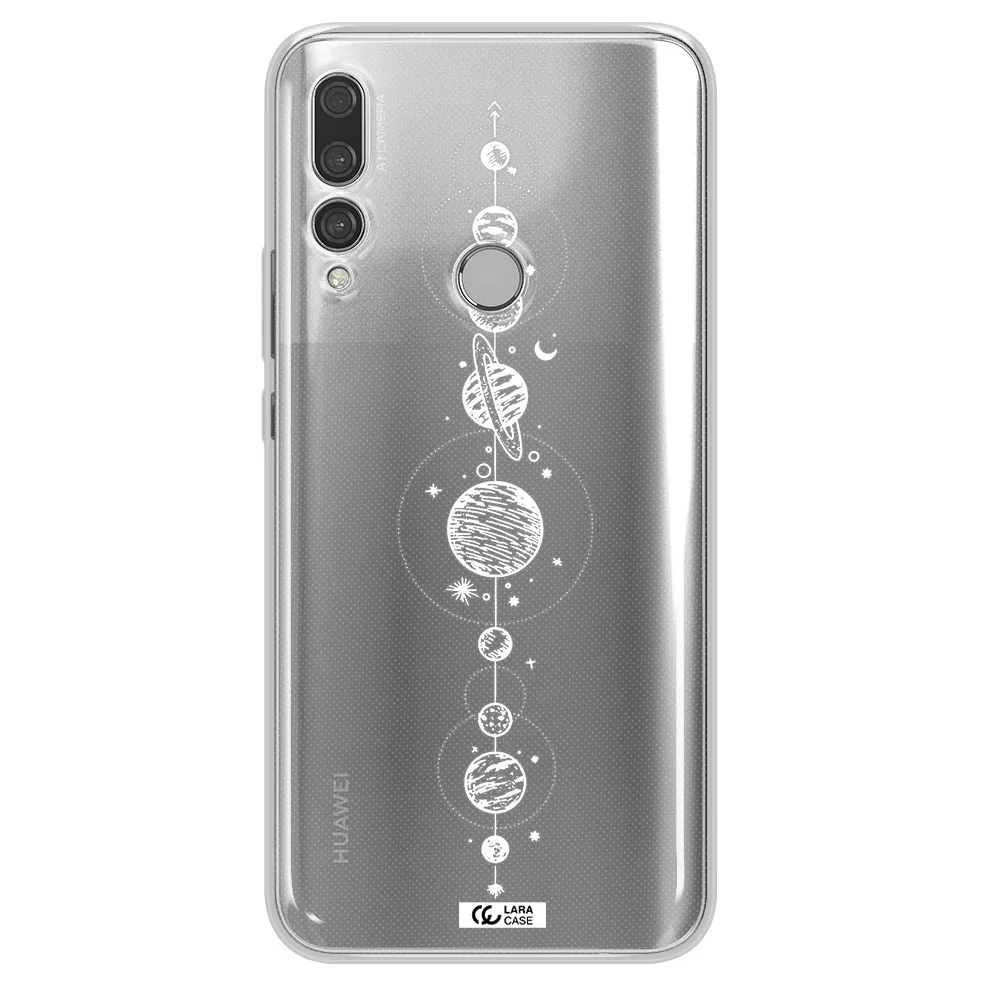 Solar System Line Art Huawei Y9 Prime 2019 Clear TPU Case