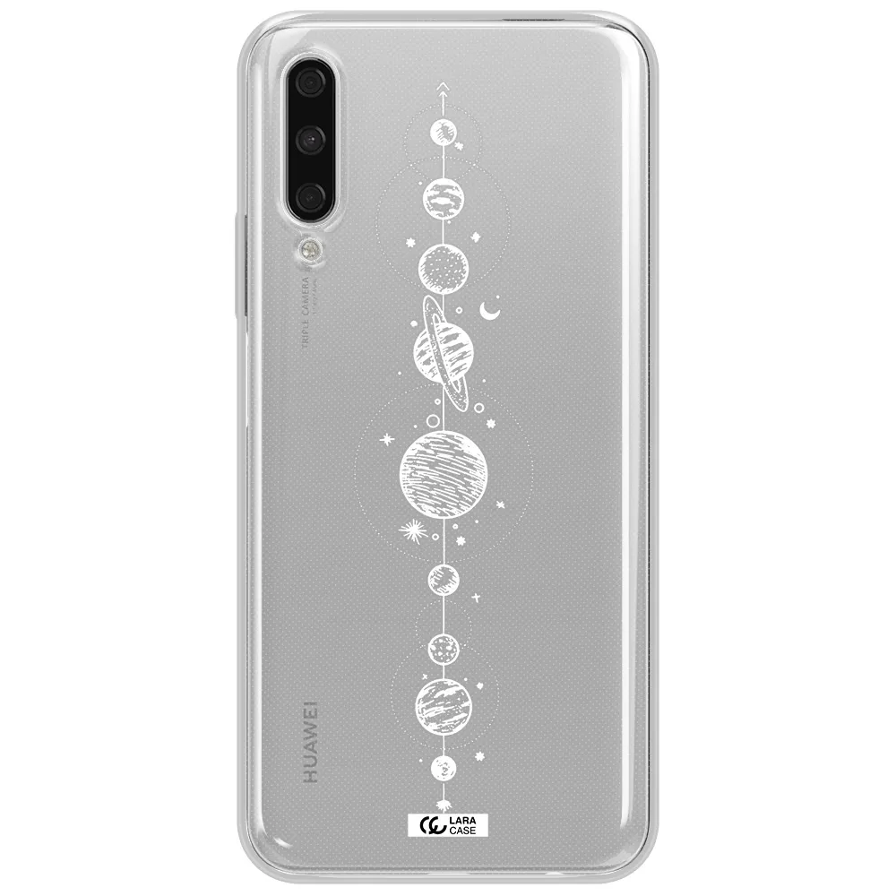 Solar System Line Art Huawei Y9S Clear Tpu Case