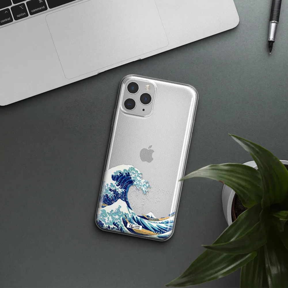 Great Wave Apple iPhone 11 pro Clear TPU Case