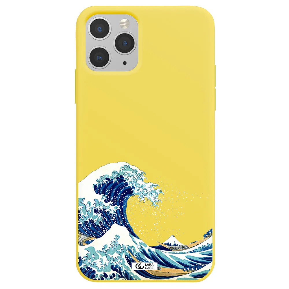 Great Wave Apple iPhone 11 pro max Silicone canary yellow Case